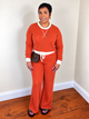 Kim Ribbed Set (Burnt Orange)