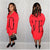 Falling In Love -Red Shirt Dress
