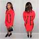Falling In Love -Red Shirt Dress
