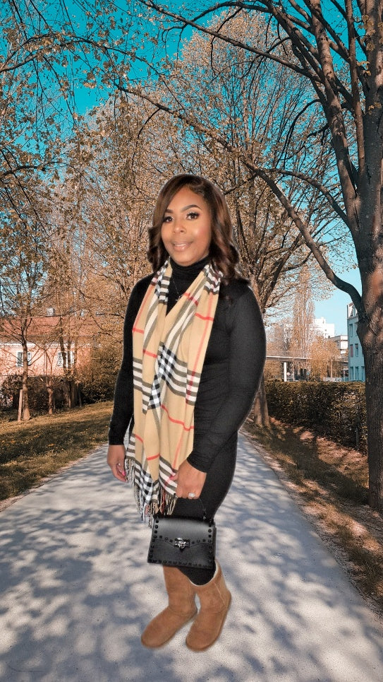 Burberry Inspired Scarf Fringe Cee Cee Boutique