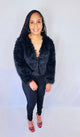 Mimi Fur Jacket (Black)