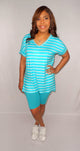 Cee-Cee Spring Time- 2 Piece Set Ice Blue/Ivory